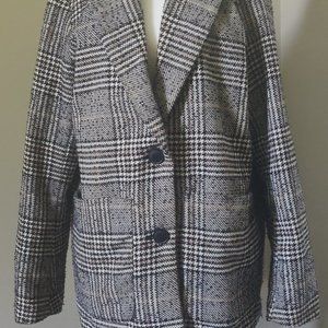 H&M Plaid Oversized Blazer